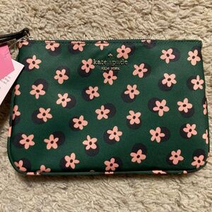 Kate Spade flower print wristlet